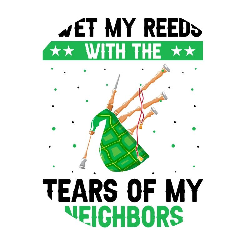 Conception de cornemuse pour la fierté écossaise et la cornemuse