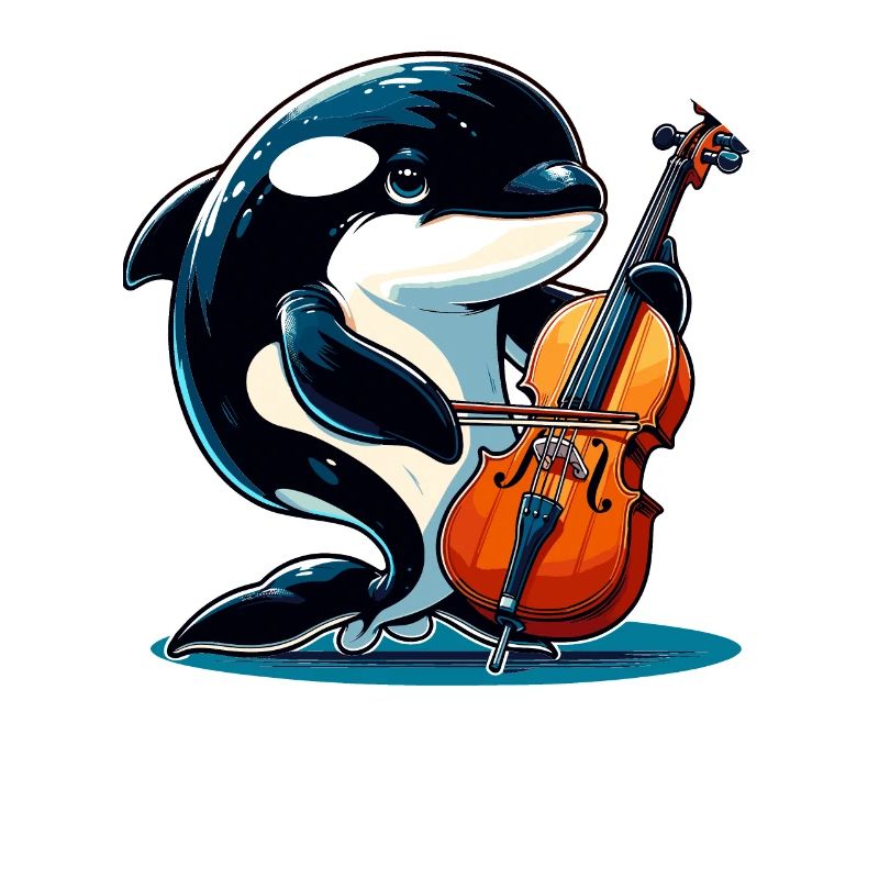Orque jouant du violoncelle