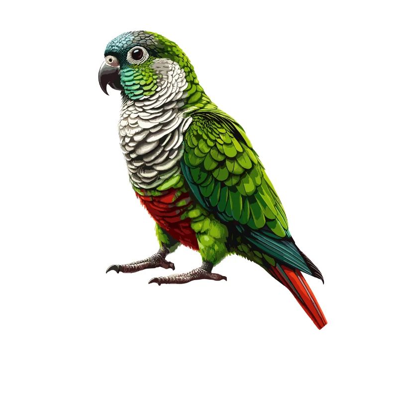 Green Cheeked Conure Drawing Conure Parrot