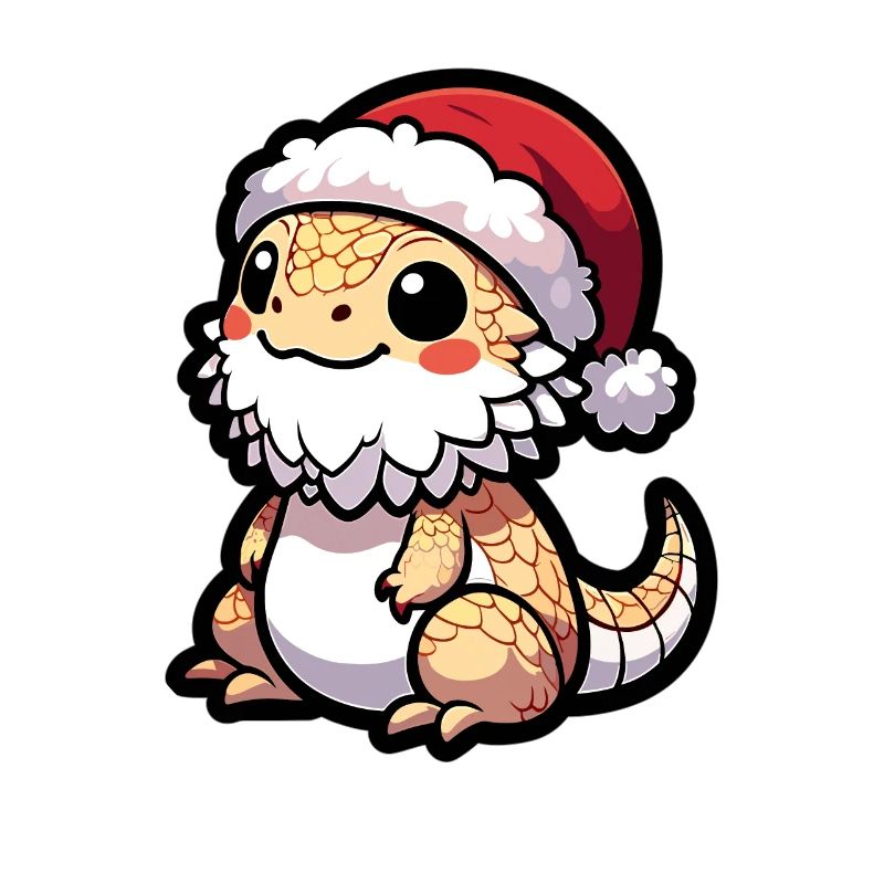Mignon dragon barbu Noël