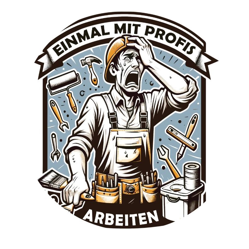 Working with professionals, funny master painter