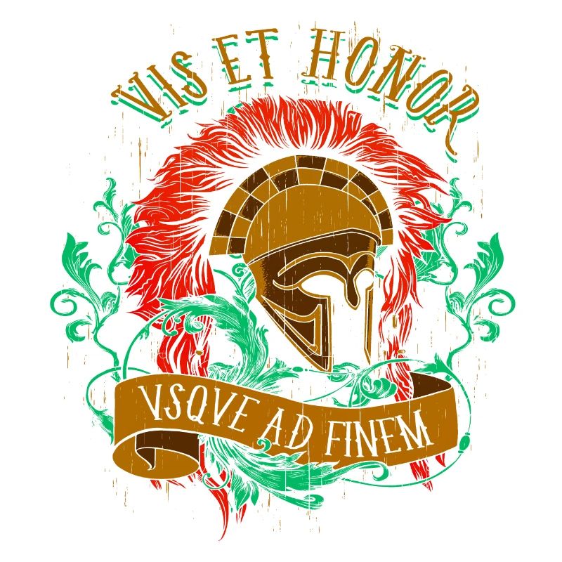 A beautiful and fun "Vis Et Honor" design