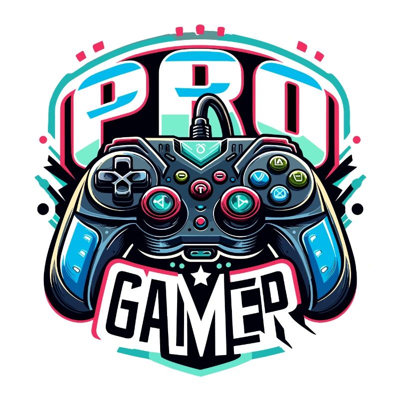 Pro Gamer - Controller Illustration