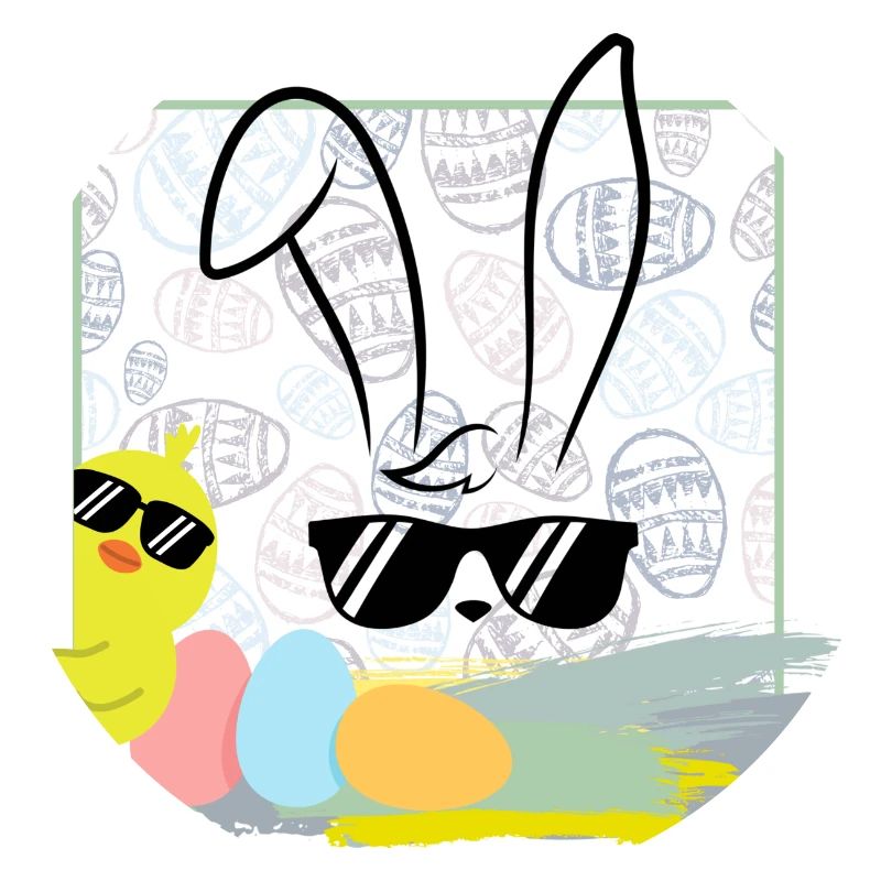 cool easter bunny with sunglasses easter easter eggs