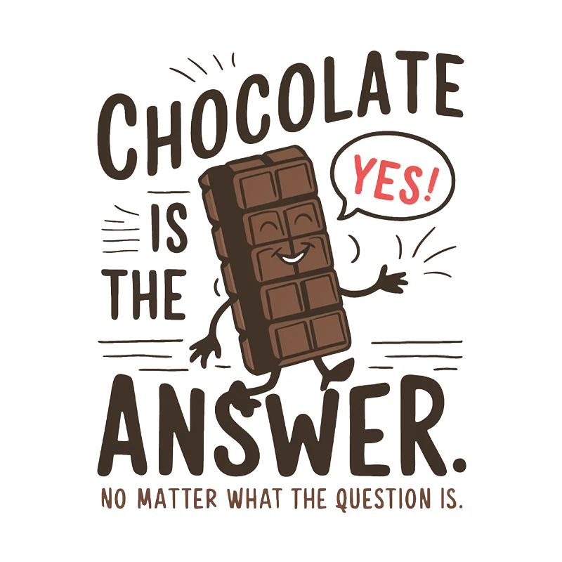 Le chocolat est la réponse. Peu importe la question