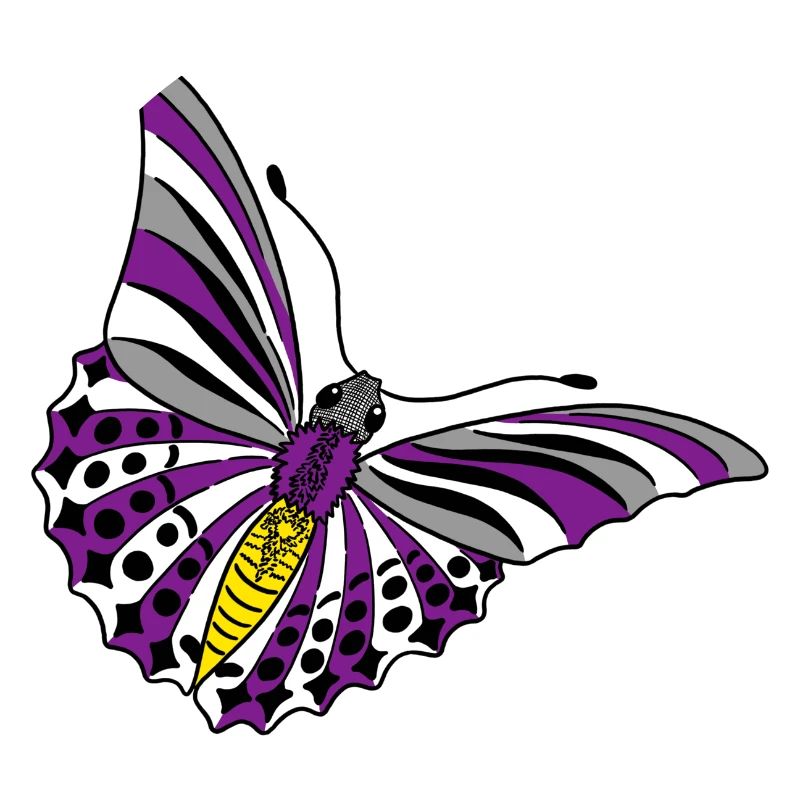 butterfly asexual non binary labrys lesbian