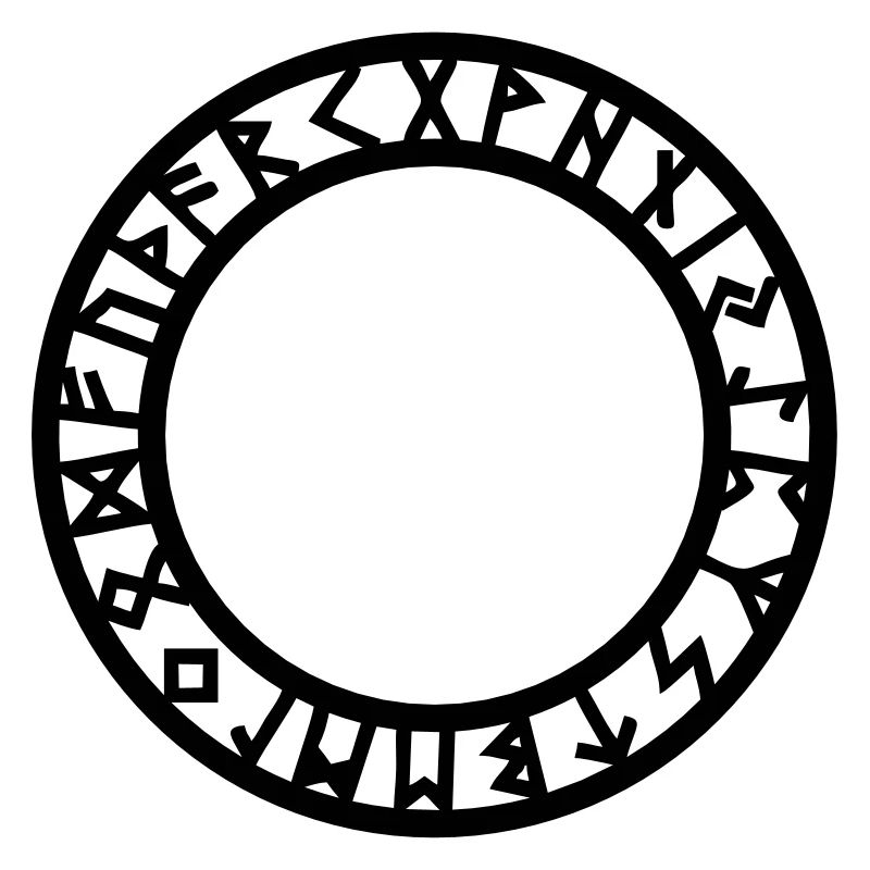 Rune Circle, Magical, Symbol, Futhark, Old Norse,