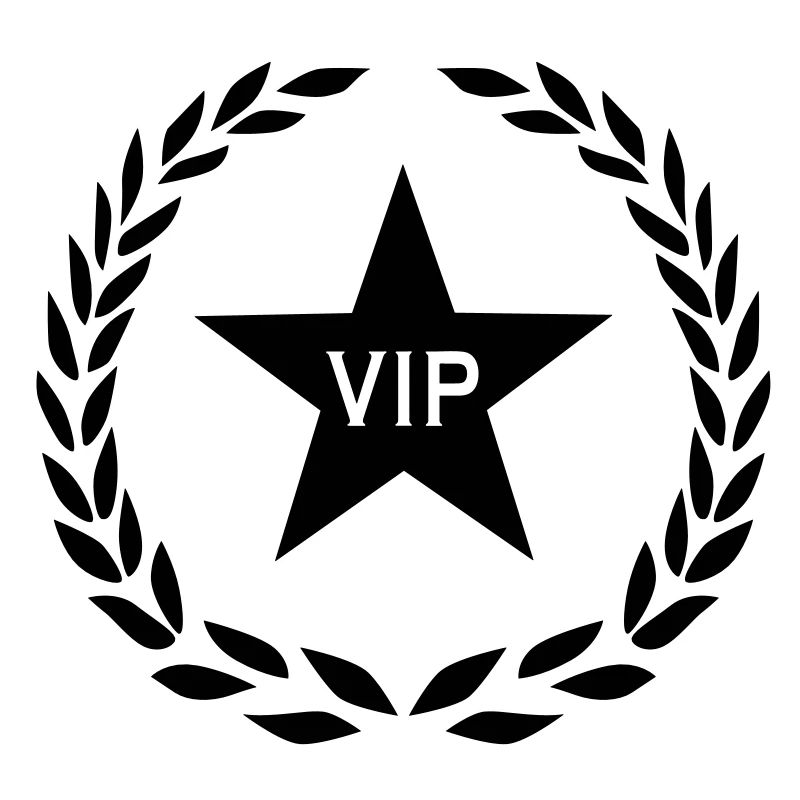 01 VIP Stern Lorbeerkranz Lorbeer