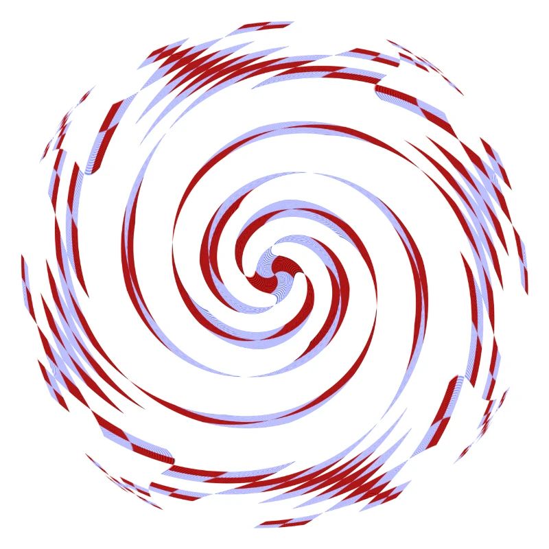 centrifugal pattern, gyro pattern