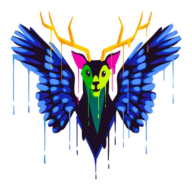 A Beautiful and Fun Peryton Bat Design