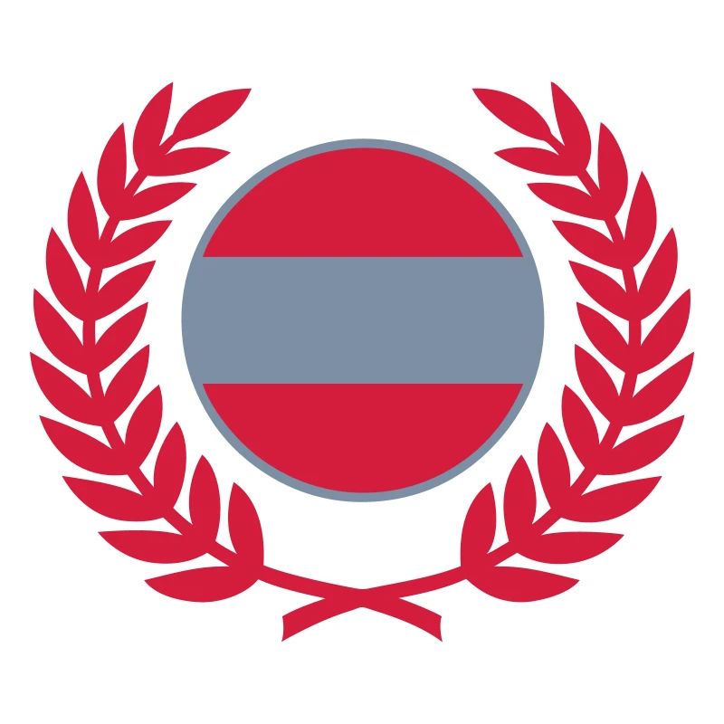 Austria (flag & laurel wreath)