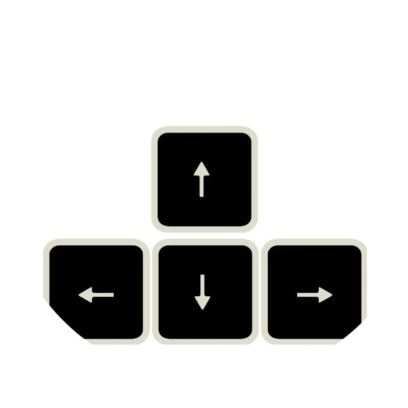 Arrow Keys Keyboard Computer Nerd