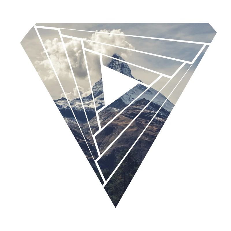 Conception du triangle Matterhorn Zermatt