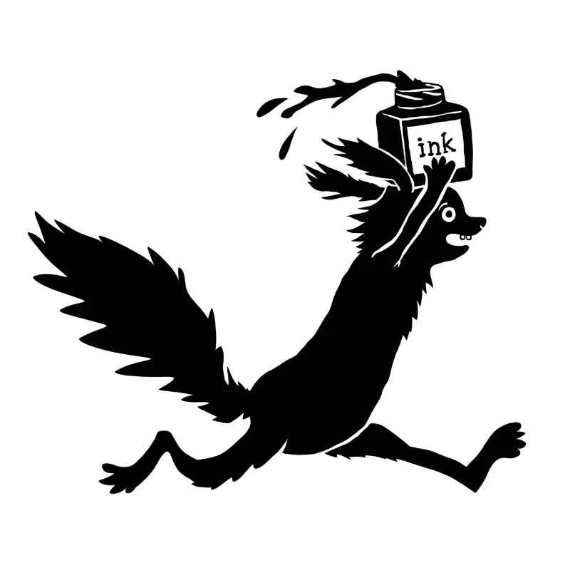 Eichhörnchen Tusche