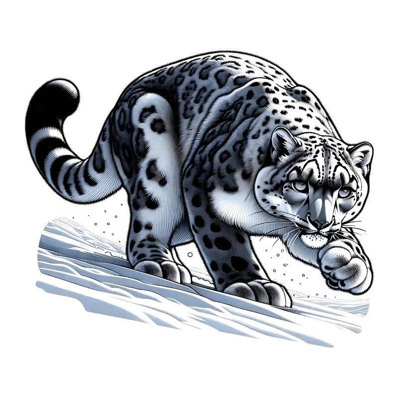 Schneeleopard Leopard Weißer Leopard