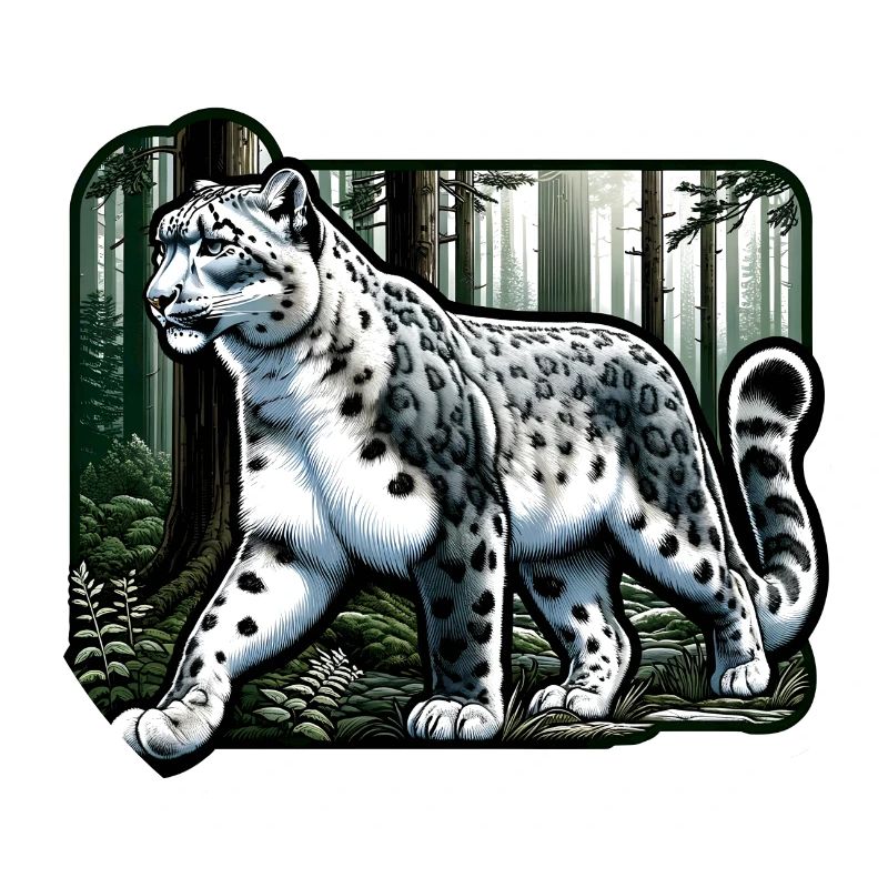 Schneeleopard Leopard Weißer Leopard