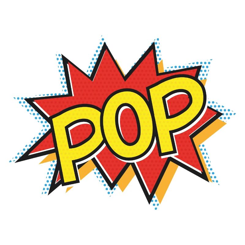 POP - Comic Strip Action Bubble - Pop Art - Yellow