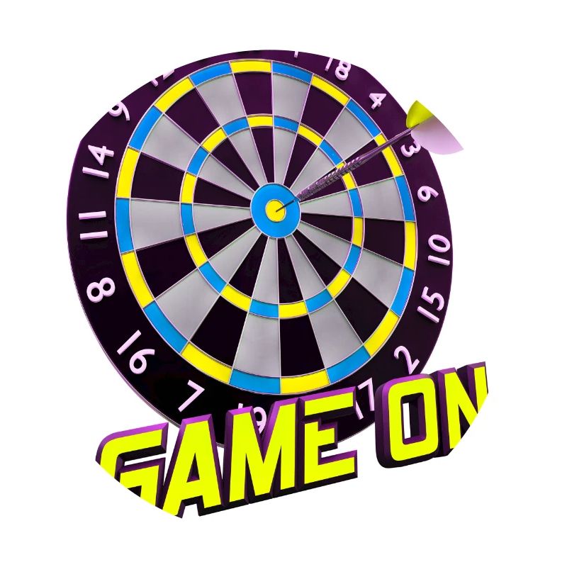 Dartbrettspiel Ein - Gelb