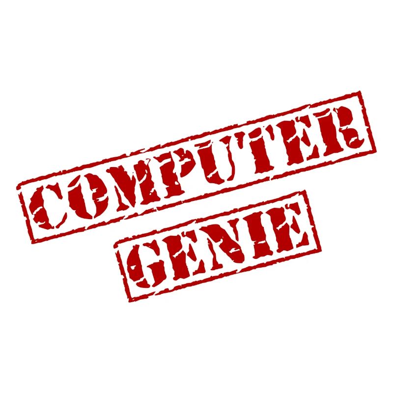 Stempel "Computergenie"