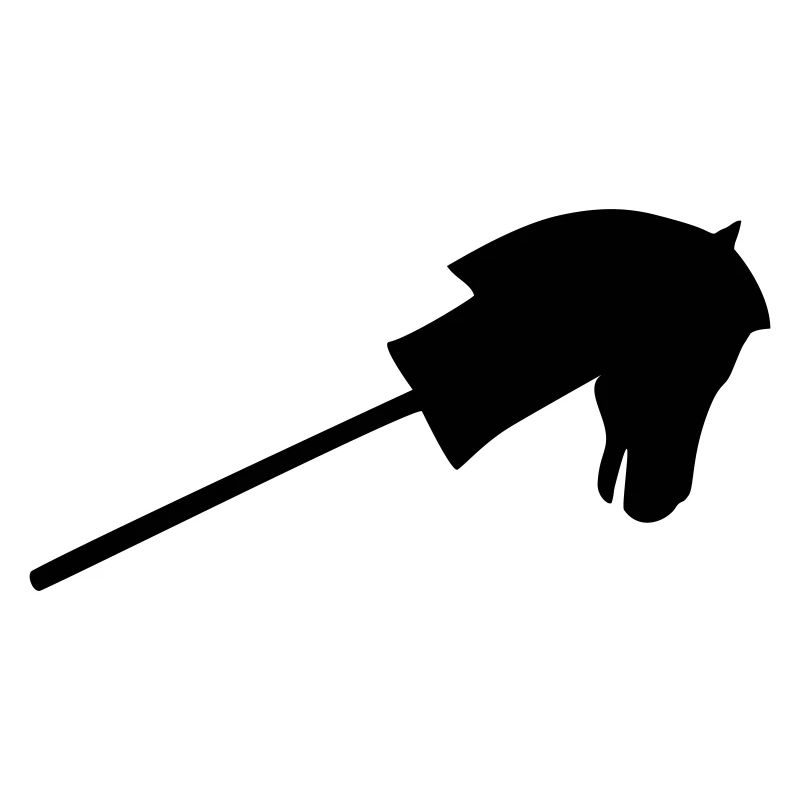 Hobby horse in white