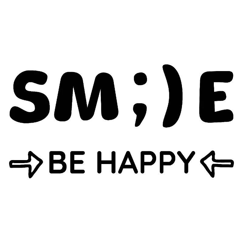 Smile - Be happy - Positives Denken