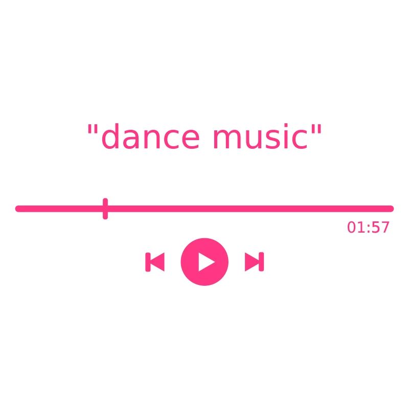 Music Player dance digital streaming play button