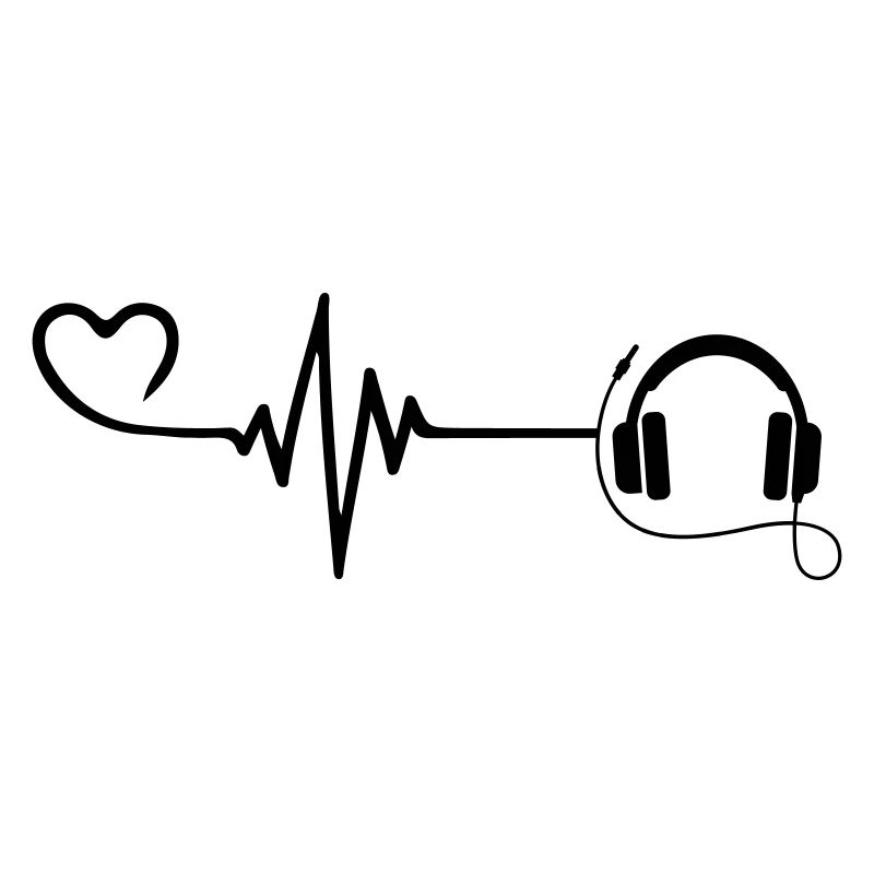 Kopfhörer Puls Herz Liebe