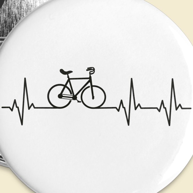 Konstgjord cykel | Konstnärlig | Hjärtmonitor svart