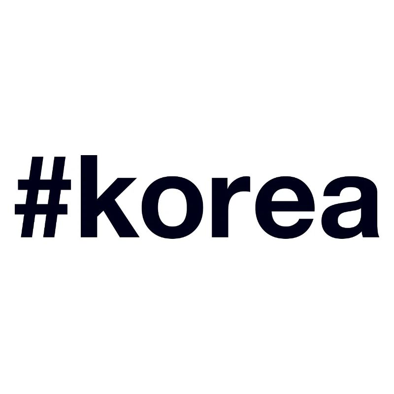 CORÉE Hashtag