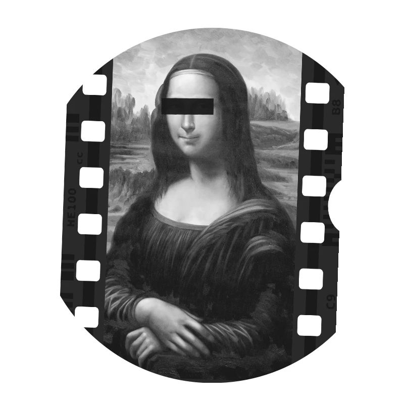 Mona Lisa dans le cadre diapositive
