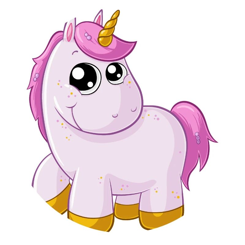 Pinkes Comic Einhorn
