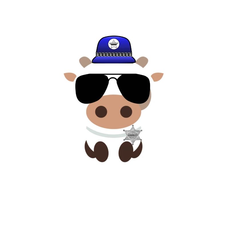 Polizei Kuh Sheriff Kuh Polizei-Tiere Cops