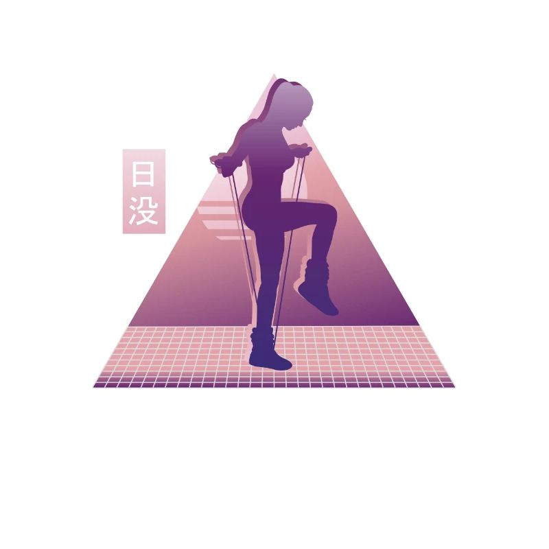 Saut à la corde Vaporwave