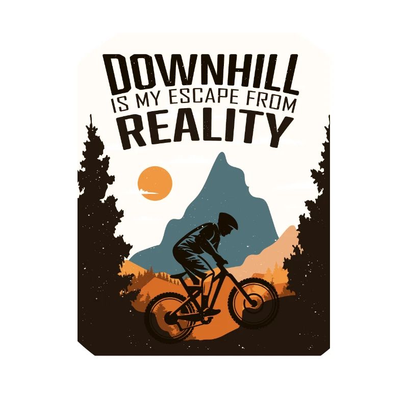 Downhill, mountain biking