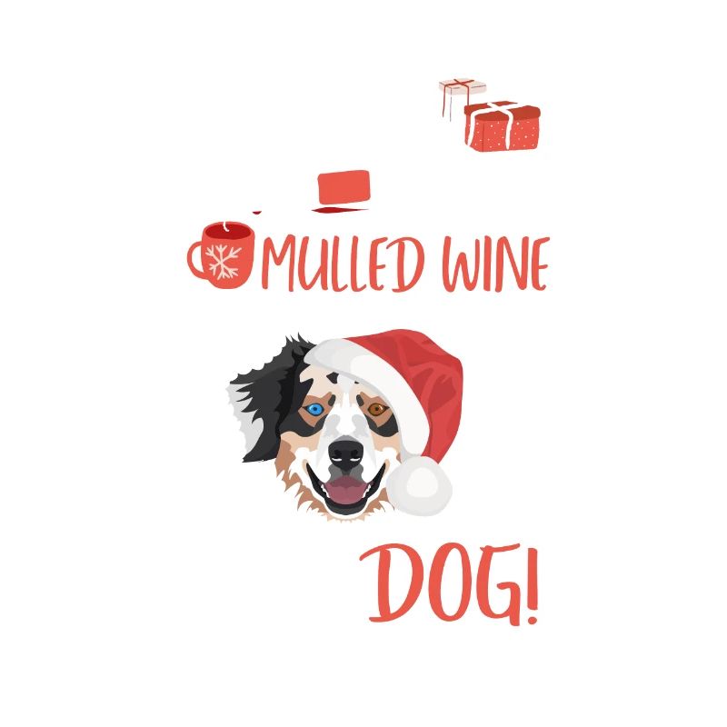 Australian Shepherd Mulled Wine Christmas
