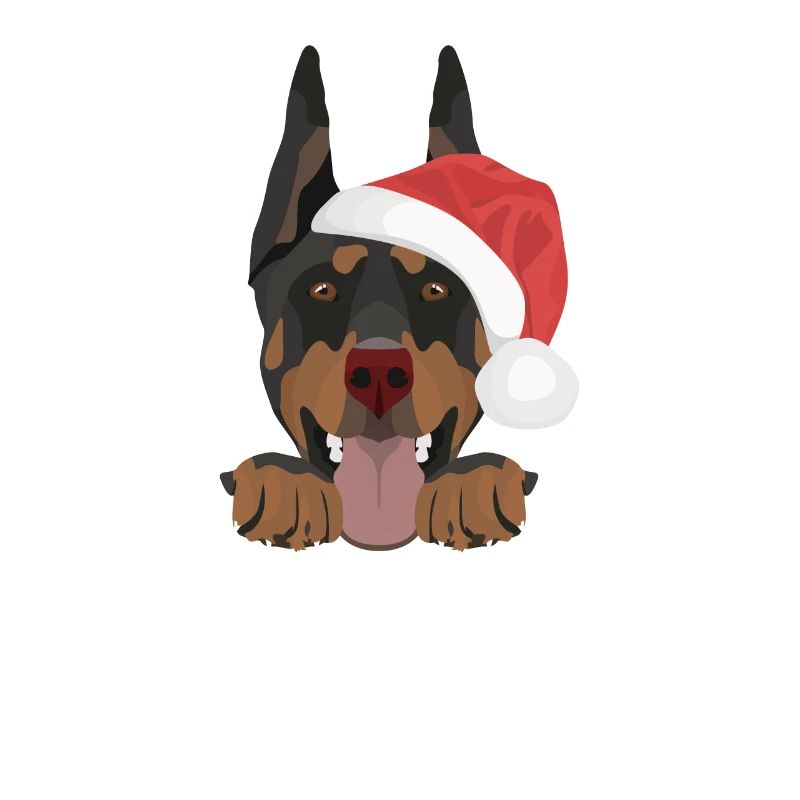 Doberman Joyeux Noël
