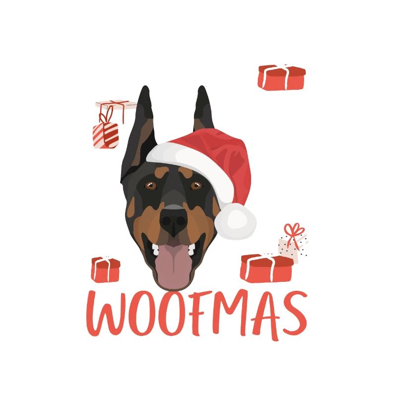 Doberman Joyeux Noël