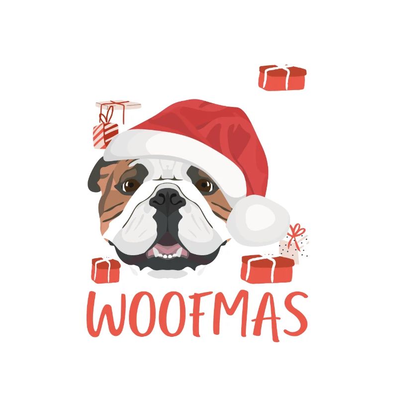 Bouledogue anglais Joyeux Noël