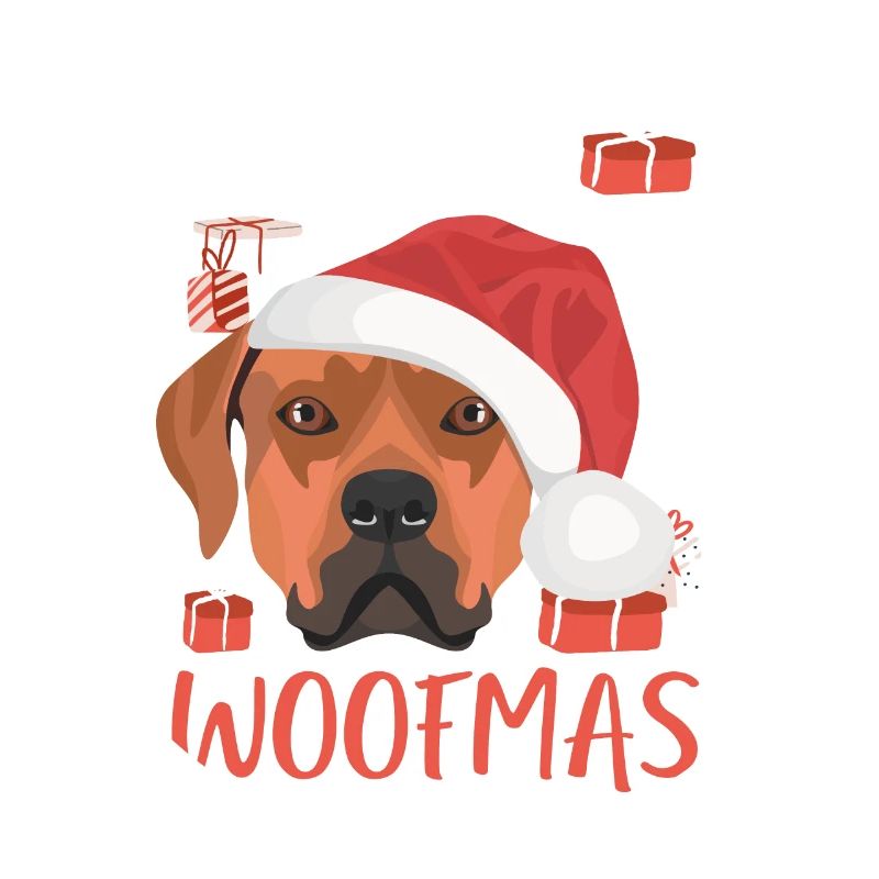Rhodesian Ridgeback Joyeux Noël