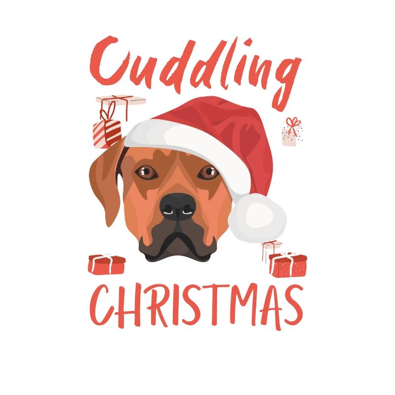 Rhodesian Ridgeback Merry Christmas