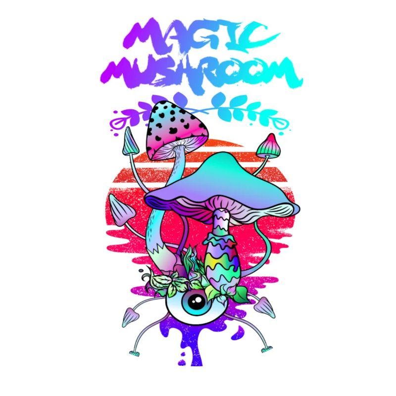 Magic Mushrooms Psychedelic Sunset