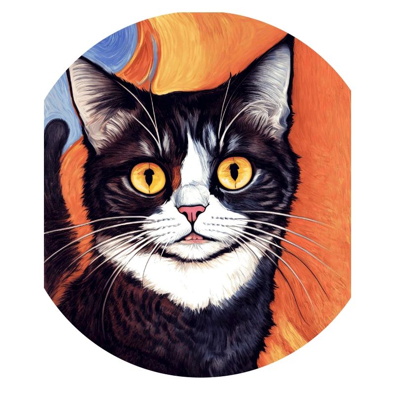 Impressionistic Funny Cat Screaming Impressionism