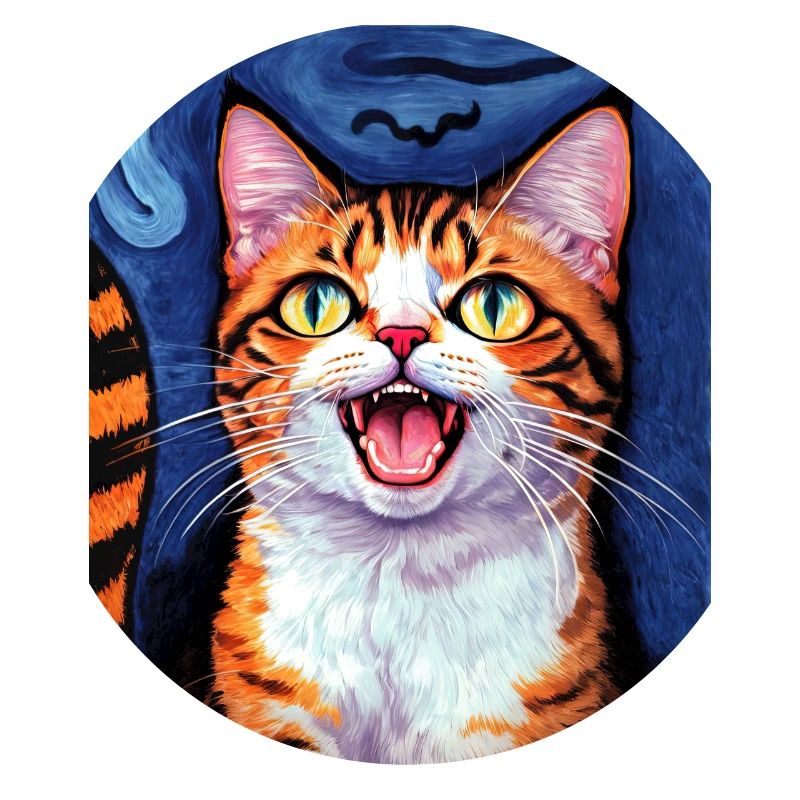 Surreal Impressionistic Cat Impressionism Cats Ar