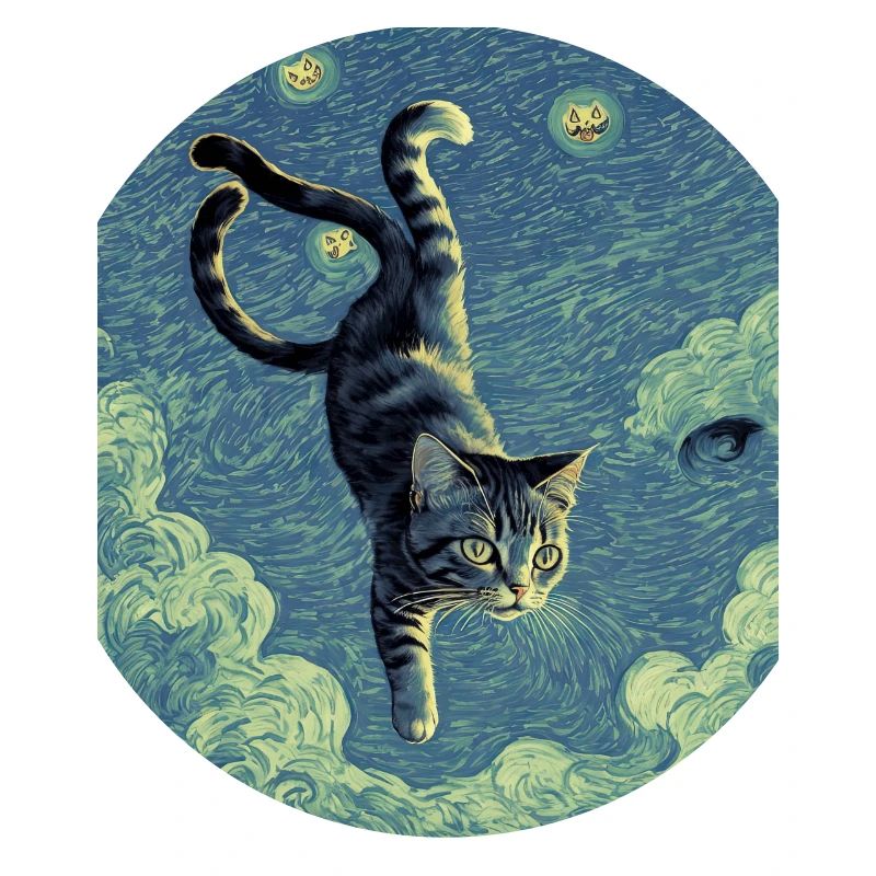 Surreal Impressionistic Cat Impressionism Cats Ar