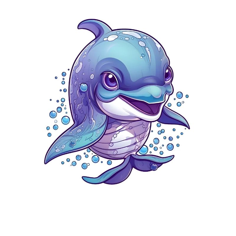 Mignon bébé dauphin