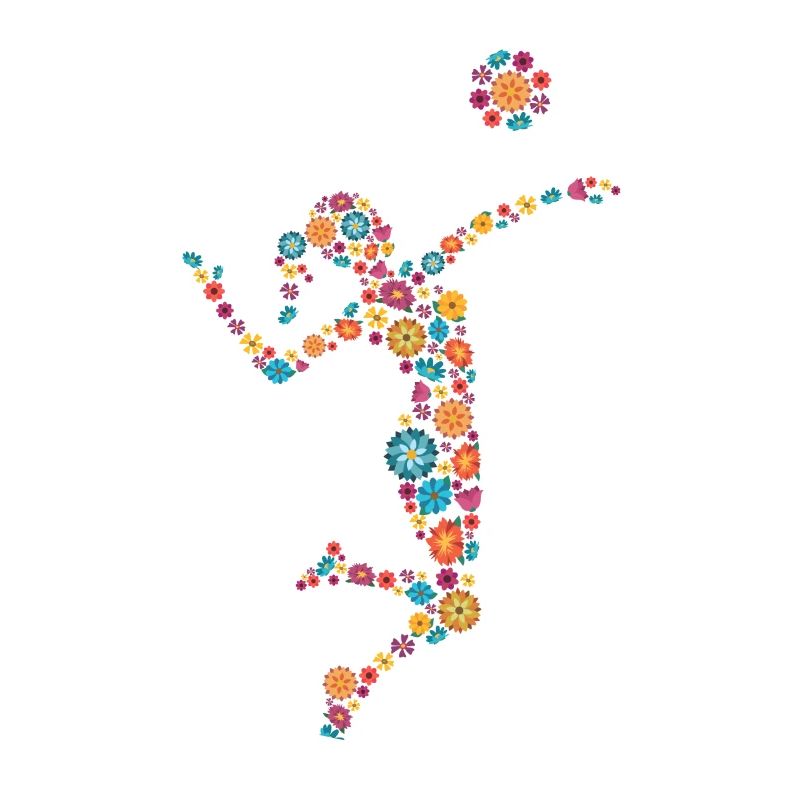 Volleyball Frau oder Mädchen