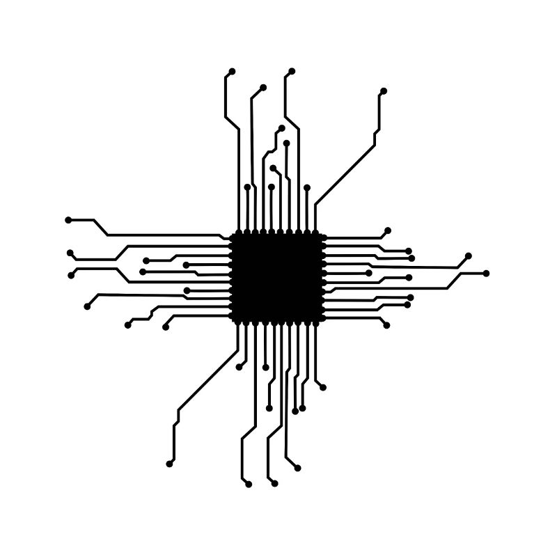 CPU Heart Computer Chip Geek Computer Nerd Gift