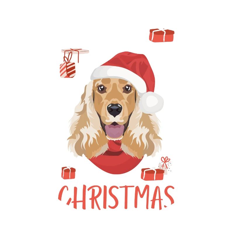 Deutsch Cocker Spaniel Christmas