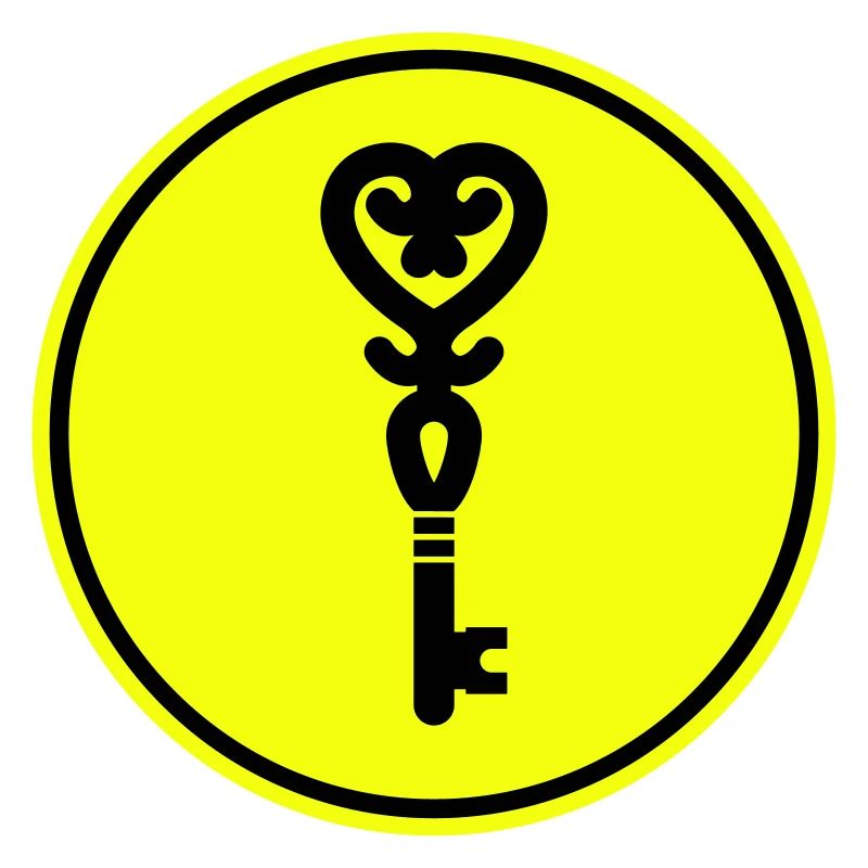 Key heart wedding