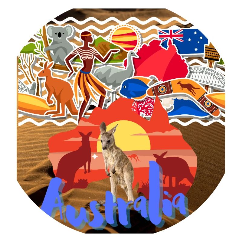 Australien, Känguru.